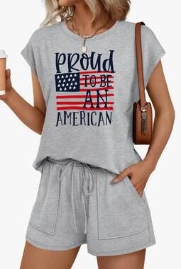 NEW LOVESOFT independence day set in grey